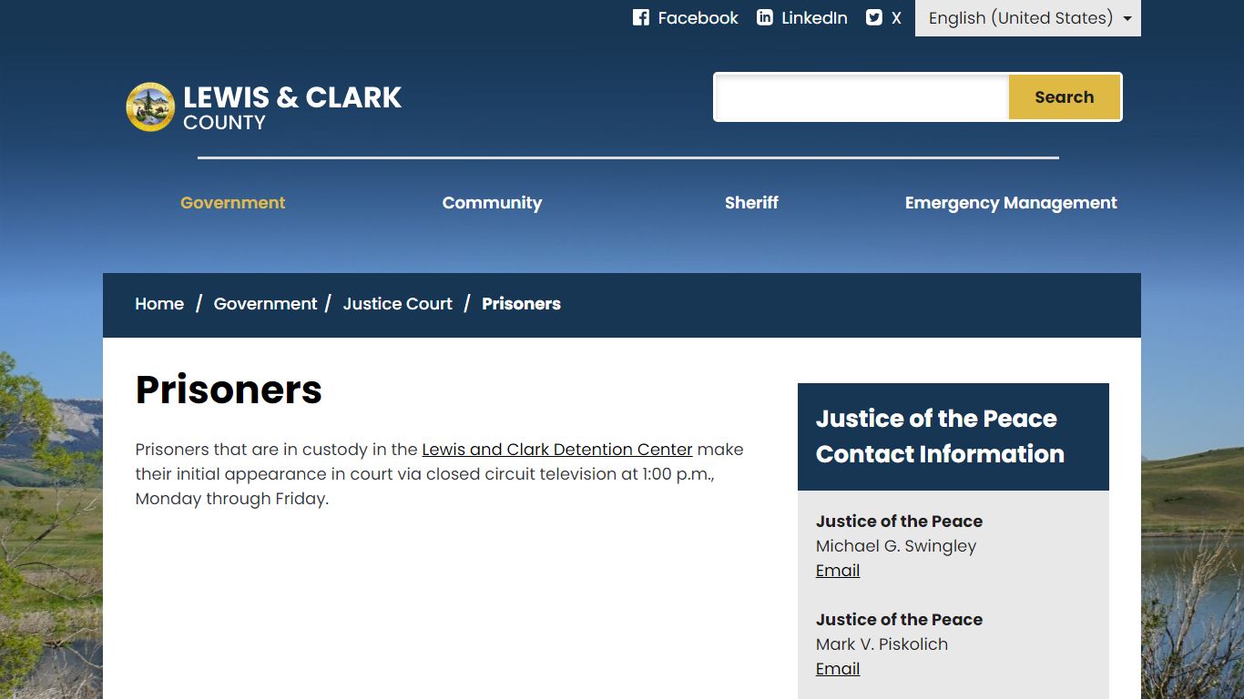 Prisoners - Lewis & Clark County